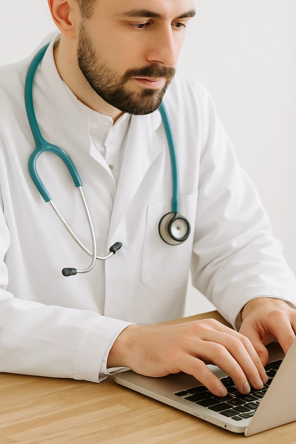 Profesional de la salud representando el inicio de AV Medicina Virtual